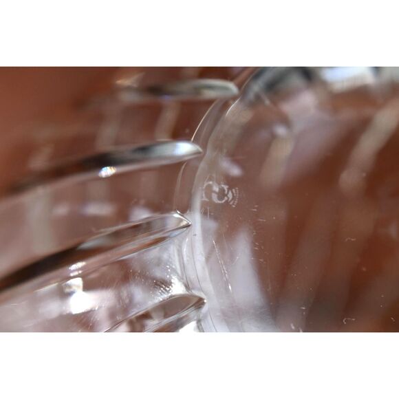 Vintage Spiegelau German Crystal Rose Bowl Sphere Vase Vertical Panel Cut 7.5" - Picture 5 of 6